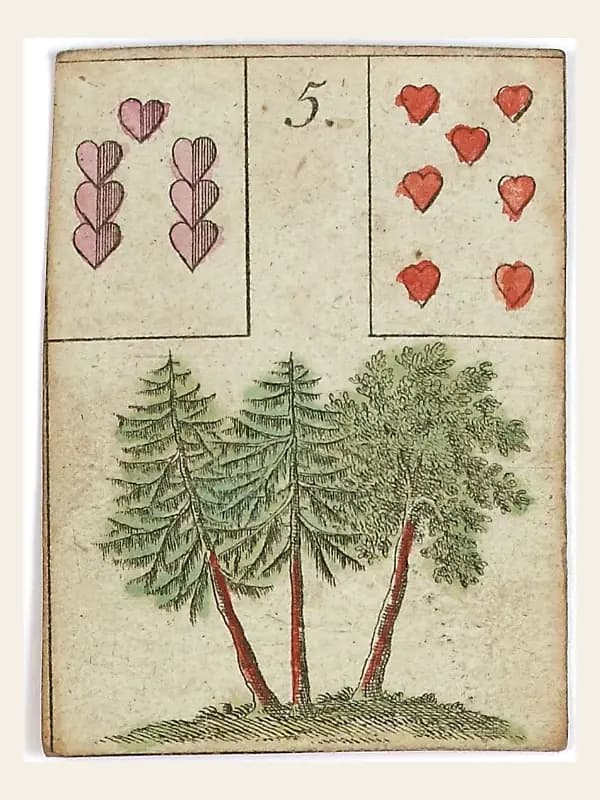 ภาพไพ่ต้นไม้ (Tree) จากชุด The Game of Hope ปี 1799